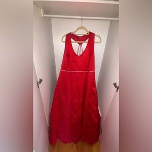 Red bridesmaid or prom dress